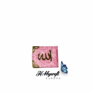 Mini Koran Rosa mit Pleksi 5×5,5 cm