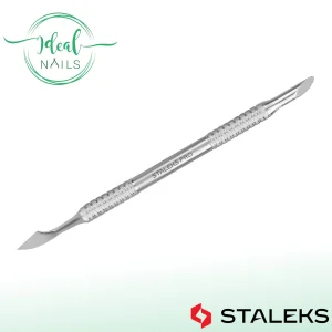 Maniküre-Doppelinstrument STALEKS EXPERT PE-90/3, Edelstahl, Hufstäbchen und Beil